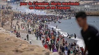 Jour de lévasion Alerte maximale au Maroc et en Espagne [upl. by Merilyn]