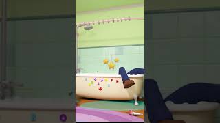 What a Mess Clumsy Daddy 🛁🤭 lellobee shorts clumsy bathsong  Nursery Rhymes for Babies [upl. by Rikki]