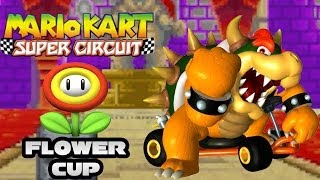 Mario Kart Super Circuit Flower Cup 150cc Race to Mario Kart 8 Marathon [upl. by Aneen]