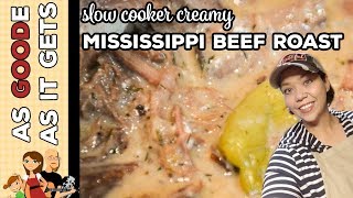 Slow Cooking in Ninja Foodi  Crock Pot Creamy Mississippi Beef Roast [upl. by Lemar]