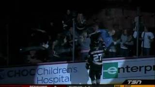 Fans Fight over Scott Niedermayers Game Used Hockey Stick [upl. by Ainattirb]