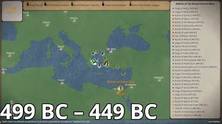 Battles of the GrecoPersian Wars 499 BC – 449 BC [upl. by Pachston]