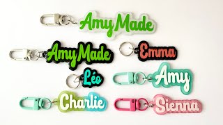 DIY Plastic Custom Name Keychains with the Cricut Machine  Shrink Plastic  Vinyl [upl. by Raskind]