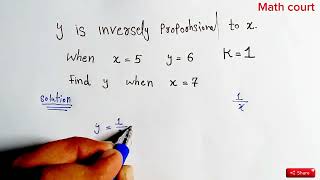 Directly proportional and Inversely proportional relationship Basic math tips [upl. by Kiersten206]