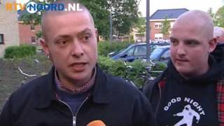 Rechtsextremisten protesteren tegen azc Winschoten [upl. by Merri49]