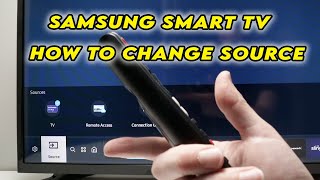 Samsung Smart TV How to Change the Source HDMI 1 HDMI 2 Antenna Cable [upl. by Etac658]