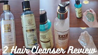 PRODUCT REVIEWEPI20 2 SLS ampPARABEN FREE HAIR CLEANSER REVIEWTAC BHRINGRAJamp METHI KHADI CLEANSER [upl. by Eleirbag]