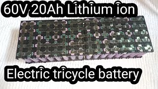 60V 20Ah Lithium ion battery for electric tricycle 16s 5P JK BMS muhammadmuzammil [upl. by Dloreh302]