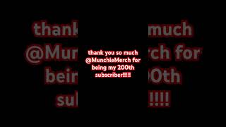 Thank you so much MunchieMerch I hope you have a good christmas Everyone go sub to him Pleaseee [upl. by Ainala327]