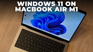 Windows 11 on MacBook Air M1  Parallels Installation amp Review [upl. by Nedi911]