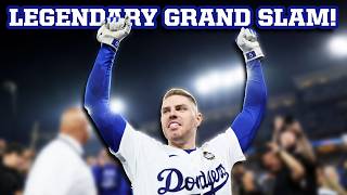 Freddie Freeman hits a walkoff grand slam in the World Series a breakdown [upl. by Halla]