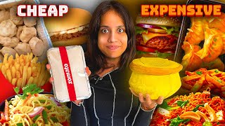 EXTREME Cheap VS Expensive Food Challenge 😱😱 [upl. by Ytsanyd]