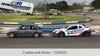 Ringwood Raceway Crashes and Action  130424 [upl. by Moyer811]