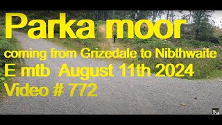 Grizedale Parka Moor descent Ickenthwaite The stone Fox to Esthwaite E mtb 11082024 video 772 [upl. by Maiocco39]