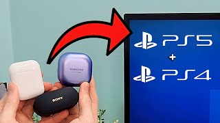 Connect Any Wireless Earbuds To PS5 PS4 [upl. by Nwahshar618]