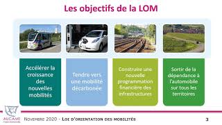 Loi dorientation des Mobilités LOM [upl. by Lledualc449]