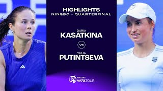 Daria Kasatkina vs Yulia Putintseva  2024 Ningbo Quarterfinal  WTA Match Highlights [upl. by Ailyn366]