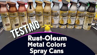 Testing RustOleums New Metal Colors Spray Cans  Very Nice Paint [upl. by Barde171]