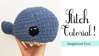 How to crochet EYES for Amigurumi [upl. by Ecnadnac]