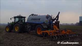 John Deere 8245R met Joskin Cobra  Hydro Jet uit Tielt [upl. by Keelin]