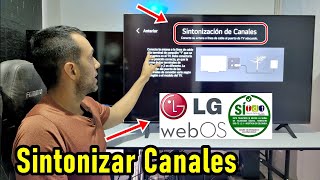 SEÑAL TDT EN TELEVISORES LG CÓMO SINTONIZAR CANALES CON LA TELEVISIÓN DIGITAL TERRESTRE [upl. by Yettie]