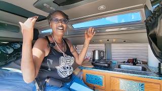 From Homeless to Happy 300 a Month Frugal Van Life Turning a High Top Van into a Cozy Home [upl. by Dyoll14]