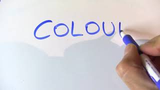 Cómo se escribe COLOR en inglés [upl. by Nodnerb285]