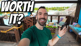 We Rented A Cabana At Volcano Bay  Full Tour Pricing amp Review [upl. by Eladroc]