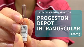 【Injection Demonstration】Progeston 125mg [upl. by Hercules183]