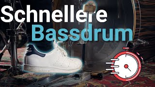 Schlagzeug Bassdrum Technik  💡Tipps für schneller Doppelschläge [upl. by Syman]