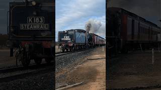 K Class Locomotive K153  Steam Train belting down the line train history [upl. by Pellegrini]