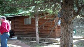 Log Cabins for sale on the Upper Pecos River Cowles New Mexico [upl. by Nnylacissej215]