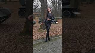 Black midi dress with sequins and long sleeves  preview video short version [upl. by Aisats988]