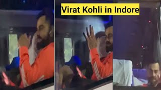 Virat Kohli in Indore Holkar stadium  Team India going back to Radisson hotel after practice virat [upl. by Eteragram]