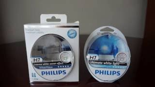 Philips WhiteVision 4300k vs Philips DiamondVision 5000k [upl. by Carnahan]