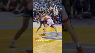 Rare footage of Pierson Manville wrestling without his signature halo headgear [upl. by Riamo]