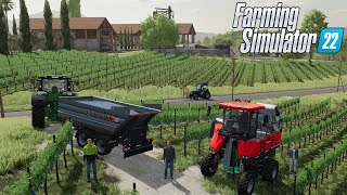 WE GAAN WIJN PRODUCEREN EN DRUIVEN OOGSTEN  Farming Simulator 22 G29 [upl. by Acnaiv]