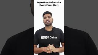 Uniraj Exam Form 202324  Rajasthan University  BSc  MSc  iSTUDY Online anilsir BSc MSc [upl. by Lotsyrk]