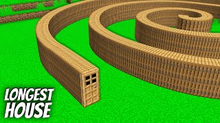 I found a SPIRAL DOOR in Minecraft  Whats INSIDE the LONGEST DOOR [upl. by Wilhide]