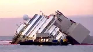 Raising the Costa Concordia A Time Lapse [upl. by Clevey171]