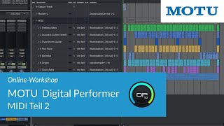 MOTU Digital Performer – MIDI Teil 2 [upl. by Javler]