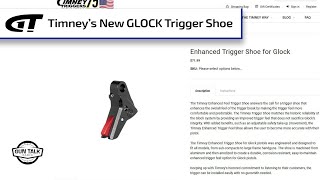 Timney Launches New GLOCK Trigger Shoe  Gun Talk Radio [upl. by Euqinomahs]