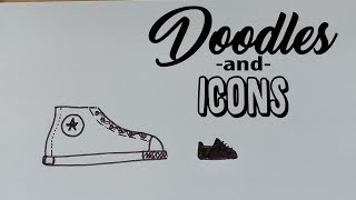 How to Doodle and Icon  Sneaker  for journals planners calendars or sketchnotes [upl. by Arahsat]