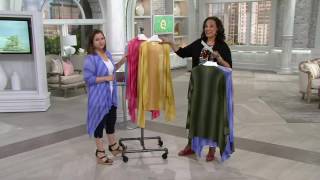 Attitudes by Renee Open Front Cascade Ombre Cardigan on QVC [upl. by Stieglitz]