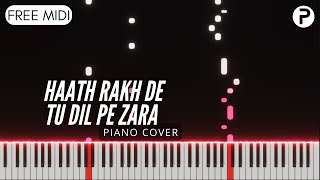 Haath Rakh De Tu Dil Pe Zara Piano Tutorial Instrumental Cover  Arijit Singh  MareezeIshq [upl. by Wessling]