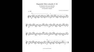 Segundo libro Estudio  16 musica poniendolasnotasenlaescala guitarra [upl. by Bascio165]