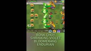 BONK CHOY SHRINKING VIOLET ENDURIAN AND BLOOMERANG EPIC BATTLE PIÑATA PARTY PVZ 2 [upl. by Evey]