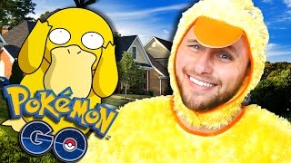 I Become The PSYDUCK in REAL LIFE POKEMON GO [upl. by Aikahs]