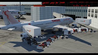 XP1206b6 TUNISAIR A321 FLIGHT  TRIPOLIALGIERS  Live [upl. by Niwroc]