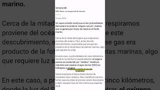 ¿Qué es el oxígeno oscuro noticias ciencia [upl. by Odrautse179]